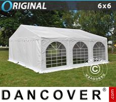 Party tent 6x6 m PVC, White