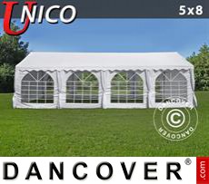 Party tent UNICO 5x8 m, White