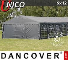 Party tent UNICO 6x12 m, Dark Grey