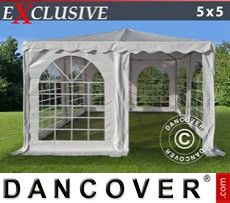Party tent 5x5 m PVC, White