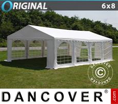 Party tent 6x8 m PVC, White