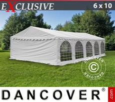 Party tent 6x10 m PVC, White