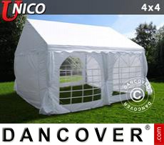 Party tent UNICO 4x4 m, White