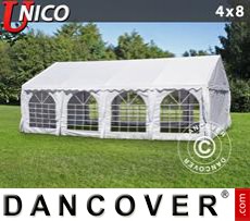 Party tent UNICO 4x8 m, White