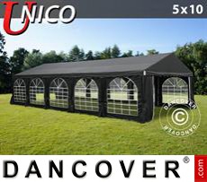 Party tent UNICO 5x10 m, Black
