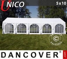 Party tent UNICO 5x10 m, White
