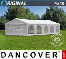 Party tent 4x10 m PVC, White