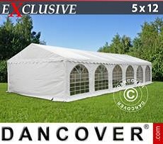 Party tent 5x12 m PVC, White