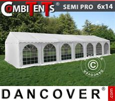 Party tent 6x14 m 5-in-1, White