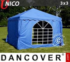 Party tent UNICO 3x3 m, Blue