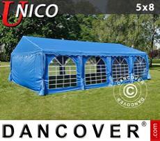 Party tent UNICO 5x8 m, Blue