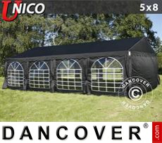 Party tent UNICO 5x8 m, Black