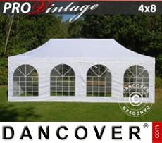 Party tent 4x8 m White, incl. 6 sidewalls