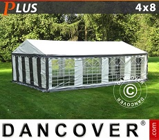 Party tent 4x8 m PE, Grey/White