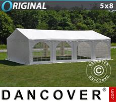 Party tent 5x8 m PVC, White