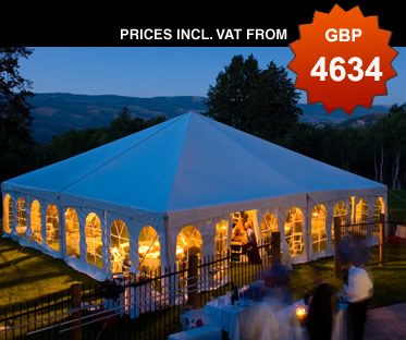 Party party tent for wedding, celebration, reception and party
